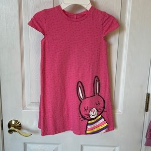 Lightning Bug bunny rabbit T-shirt dress girls size 5